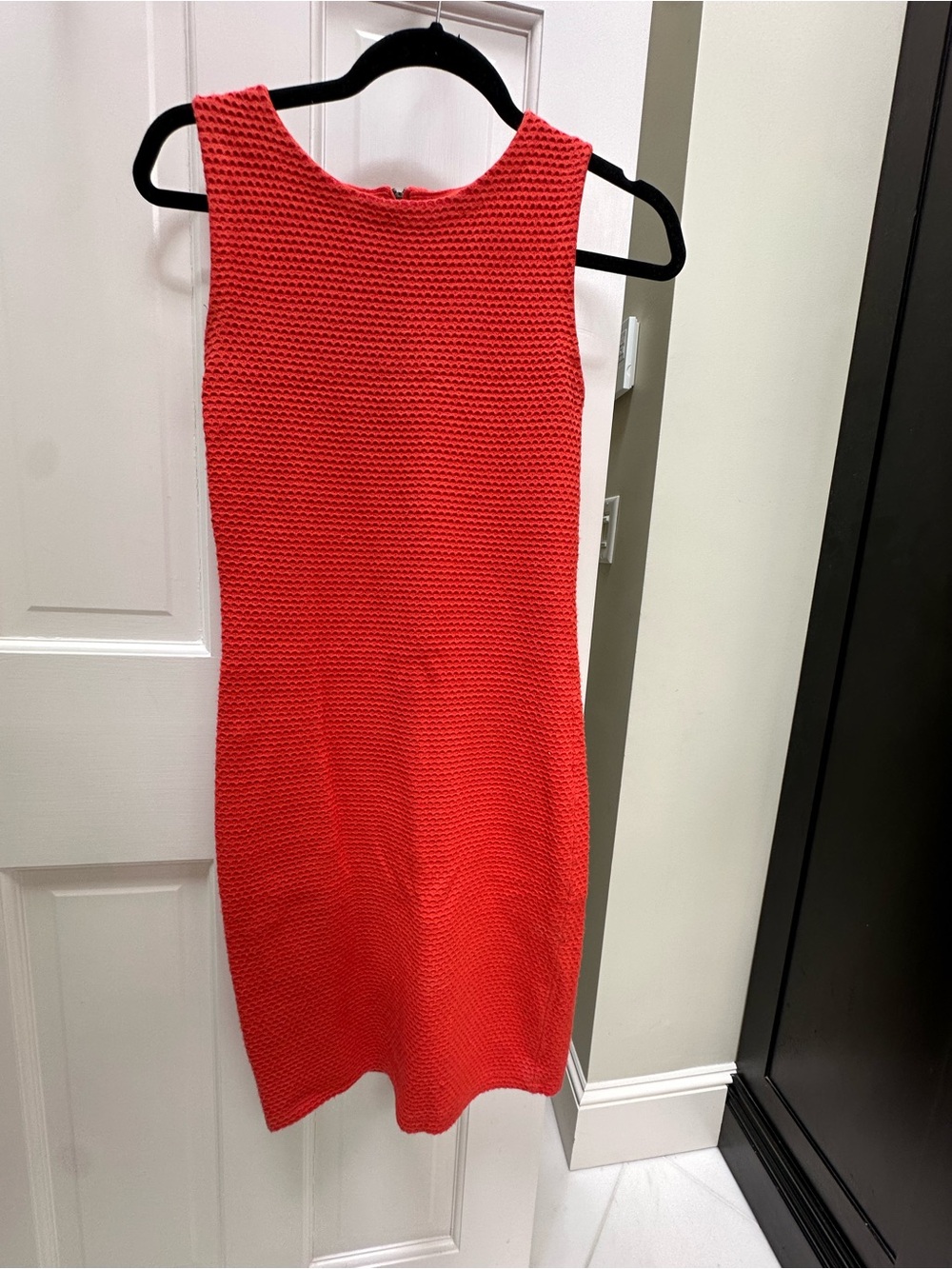 Catherine Malandrino Coral Textured Knit Shift Dress, S